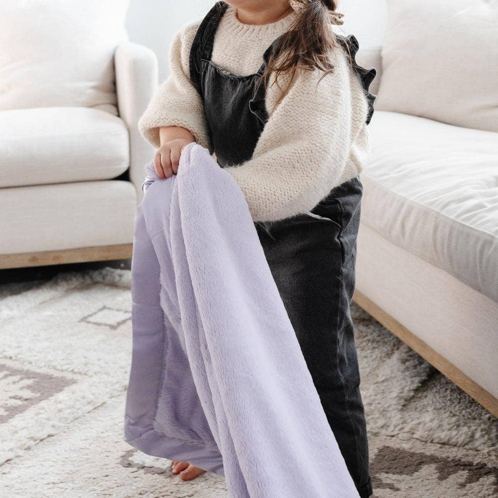 Sea Glass Luxury Satin Border Mini Blanket - Market 12