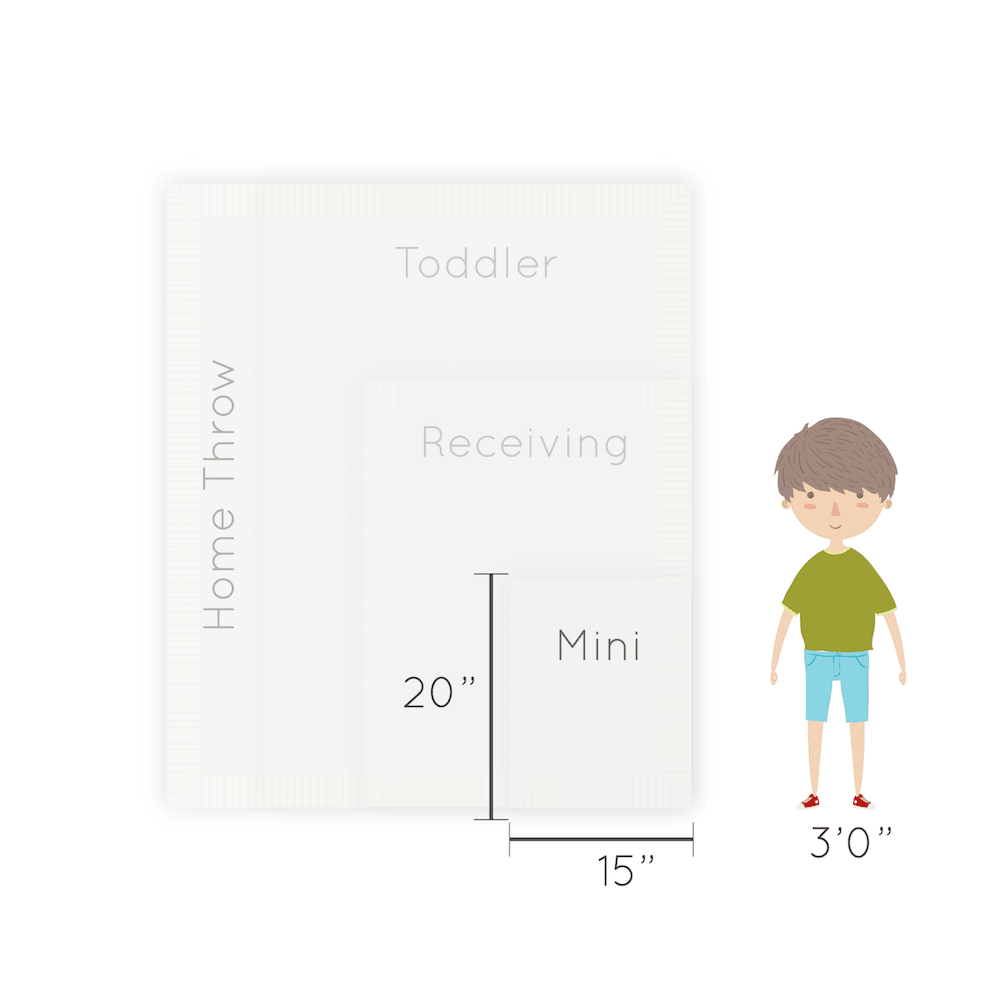 Sea Glass Luxury Satin Border Mini Blanket - Market 12