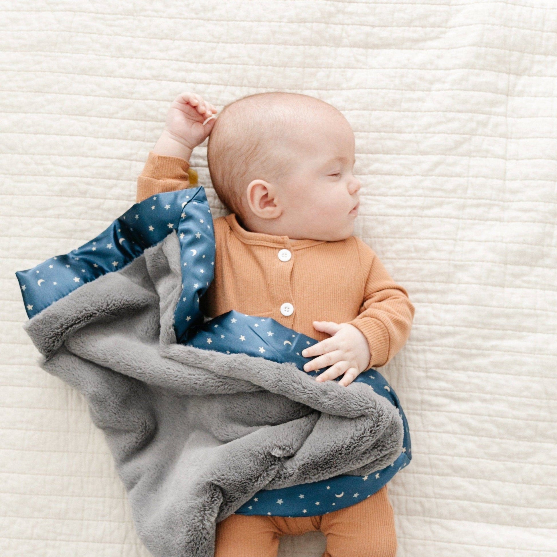 Sea Glass Luxury Satin Border Mini Blanket - Market 12