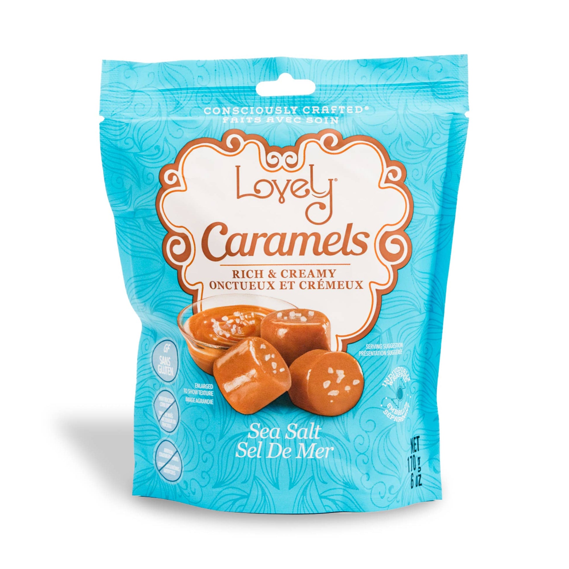 Sea Salt Caramel Candy - Gluten Free, Non - GMO - Market 12