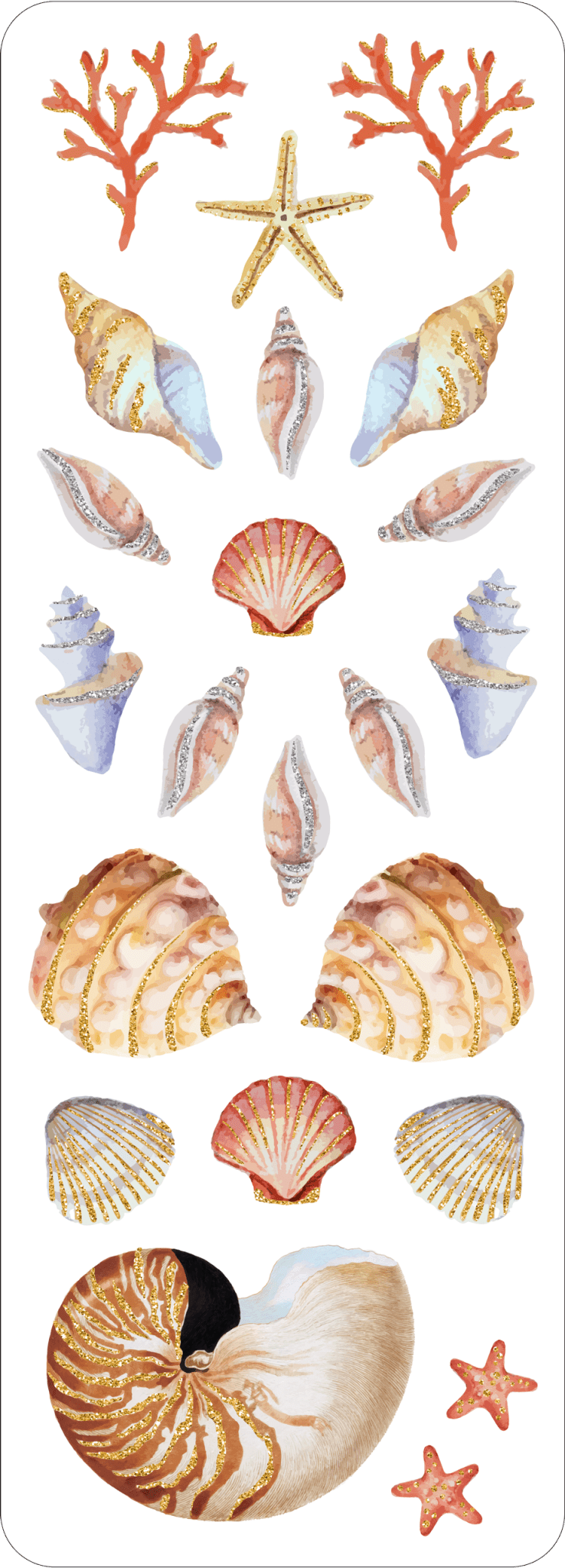 Seashells Sticker Set - Market 12