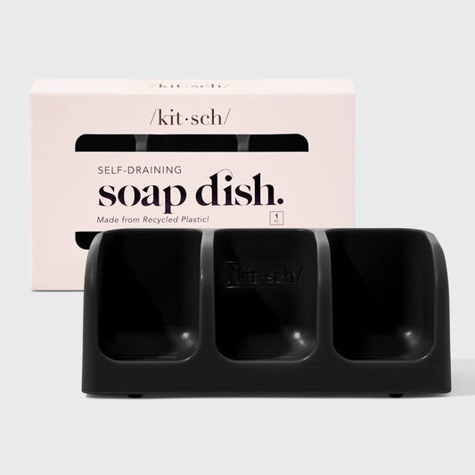 Self - Draining Soap Dish - Black - Market 12