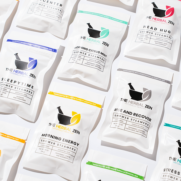 Shower Steamer Favors | Handmade in the USA: Rise and Recover | Peppermint+Lavender+Lemon+Basil+Patchouli - Market 12