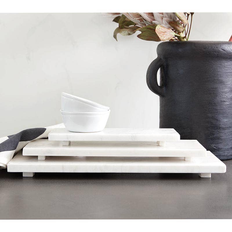 Small White Marble Tray - Market 12