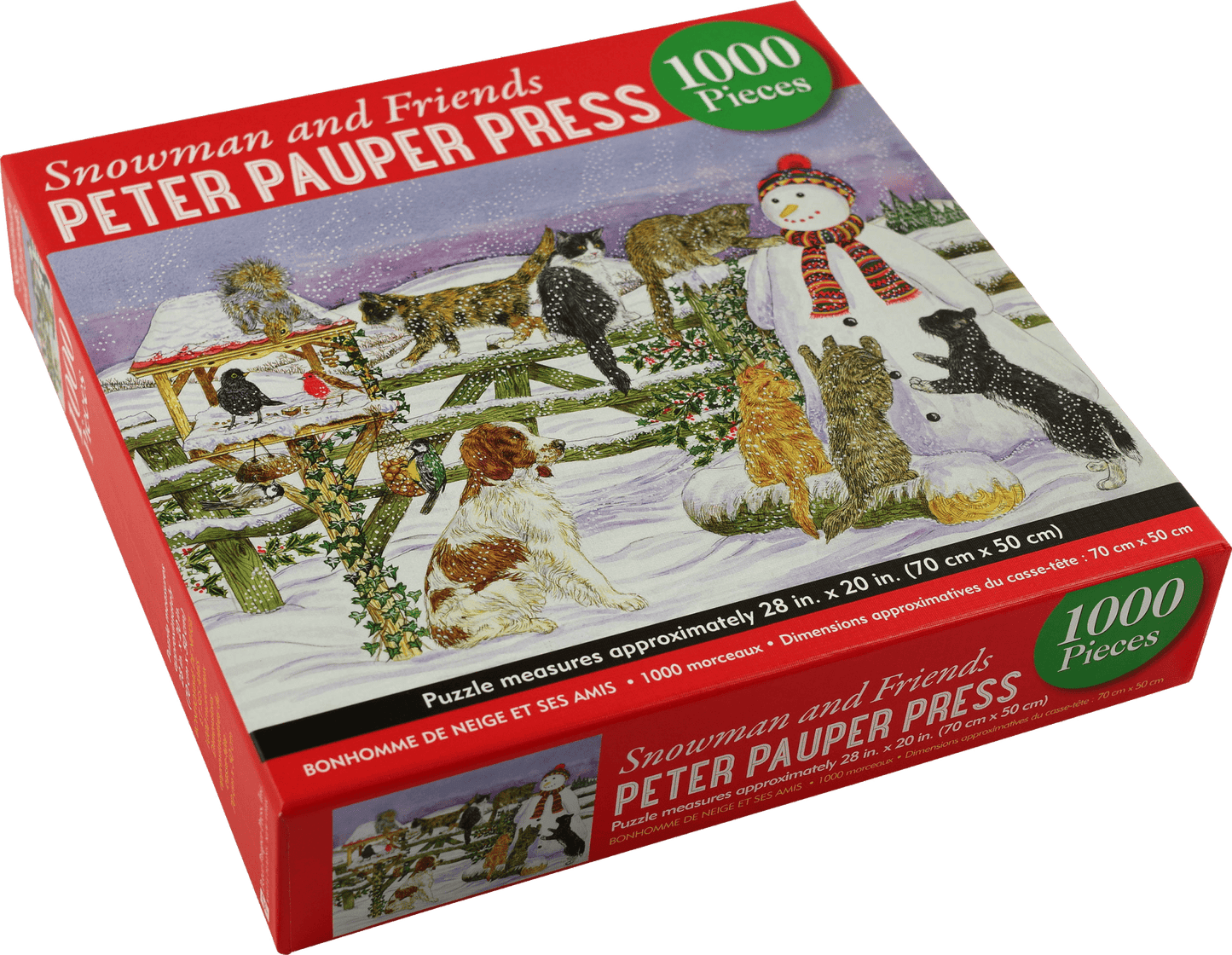 Snowman and Friends 1000 Piece Jigsaw Puzzle - Market 12