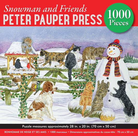 Snowman and Friends 1000 Piece Jigsaw Puzzle - Market 12