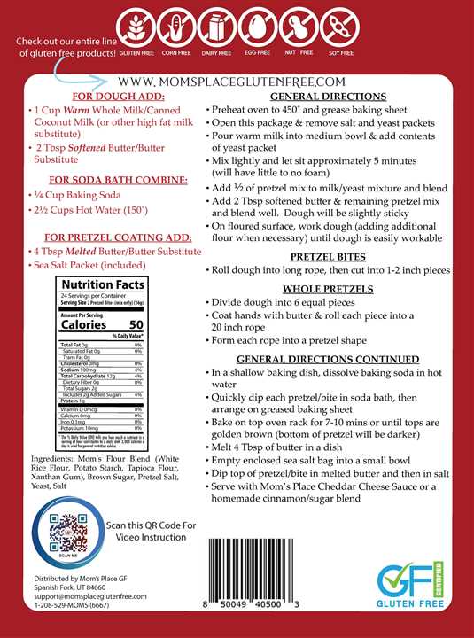 Soft Pretzels with Sea Salt Mix GF - Market 12