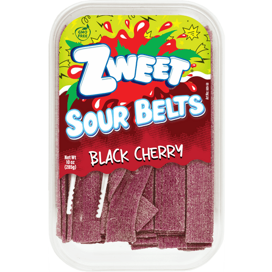 Sour Black Cherry Belts | Zweet | 10 oz - Market 12