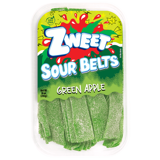 Sour Green Apple Belts | Zweet | 10 oz - Market 12