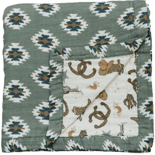 Southwest Aztec + Outlaw Cowboy Muslin Quilt - Market 12