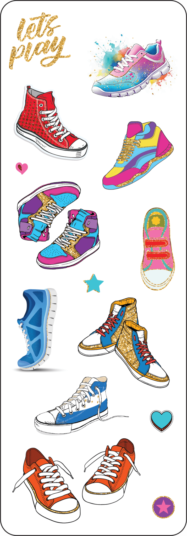 Sporty Shoes Sticker Set - Market 12
