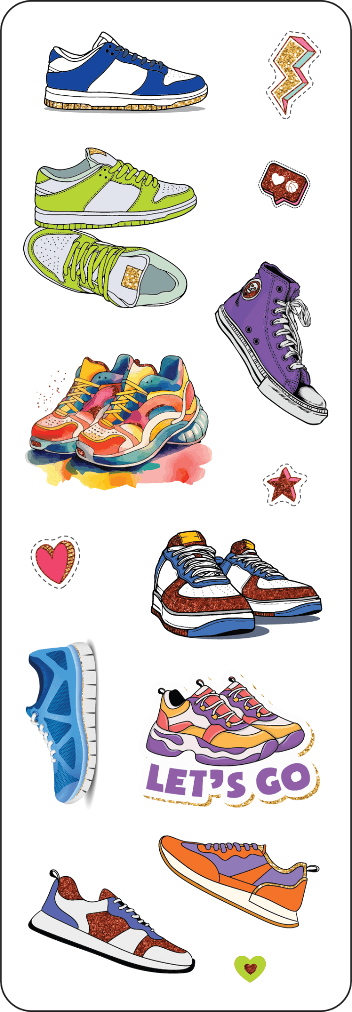 Sporty Shoes Sticker Set - Market 12