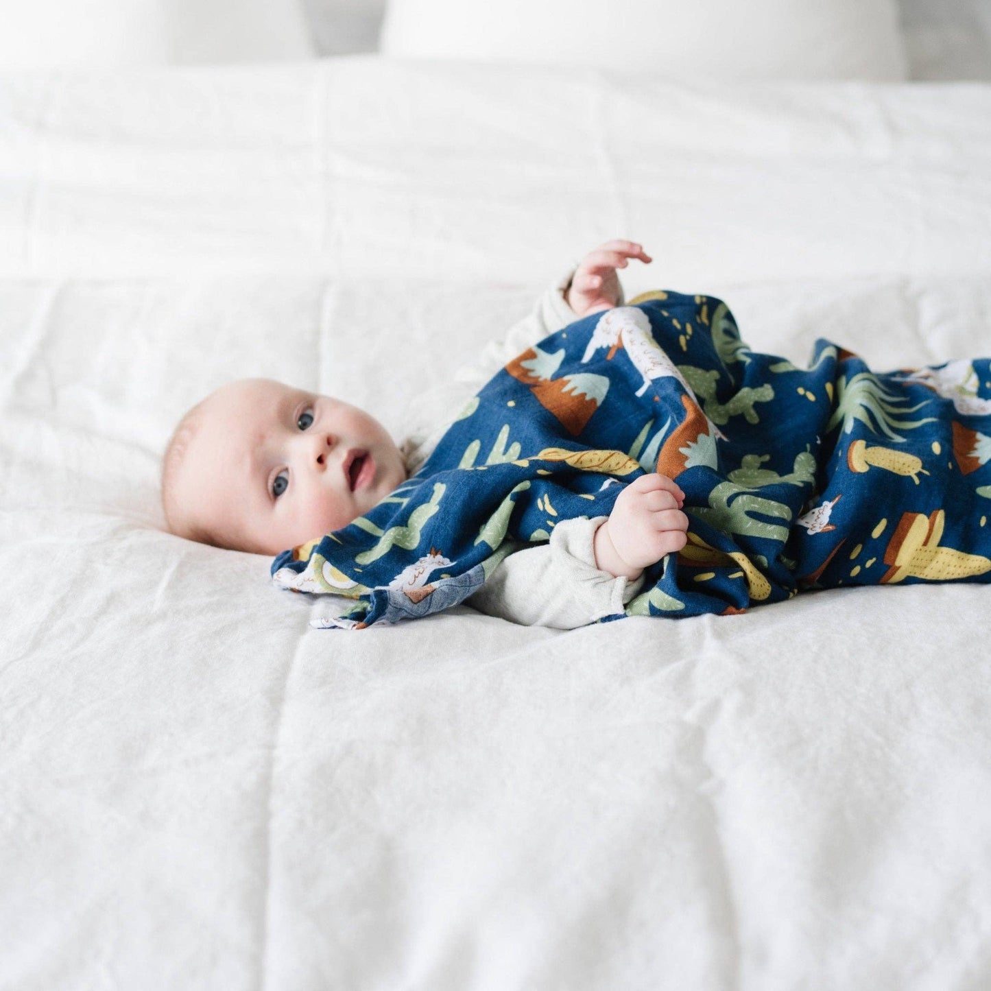 Starry Night BAMBOO RAYON MUSLIN SWADDLES: - Market 12