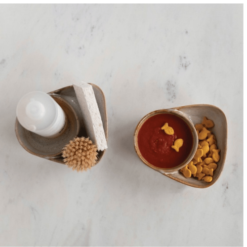 Stoneware Cracker and Soup Bowl, 2 Colors - Market 12