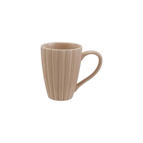 Stoneware Fluted Mug,Blush - Market 12