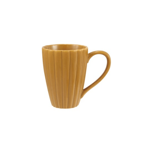 Stoneware Fluted Mug,Mustard - Market 12
