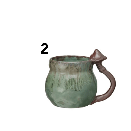 Stoneware Mug w/ Mushroom