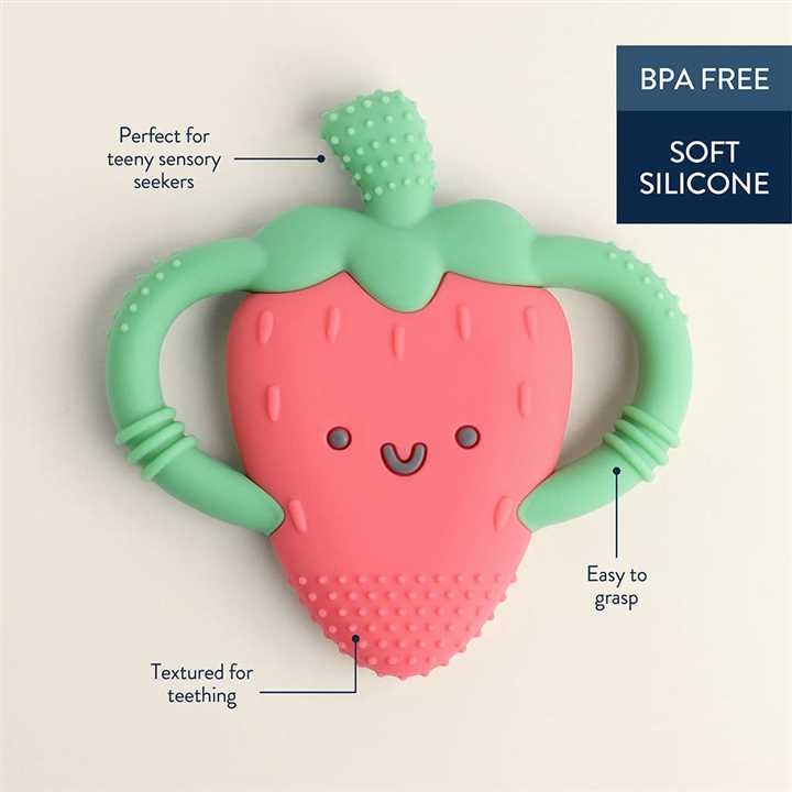 Strawberry Chew Crew, Baby Teether - Market 12
