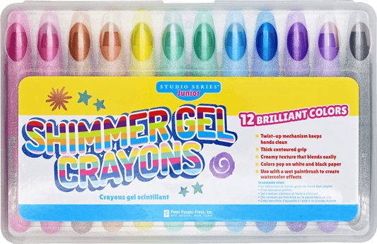 Studio Series Junior Shimmer Gel Crayons (set of 12) - Market 12