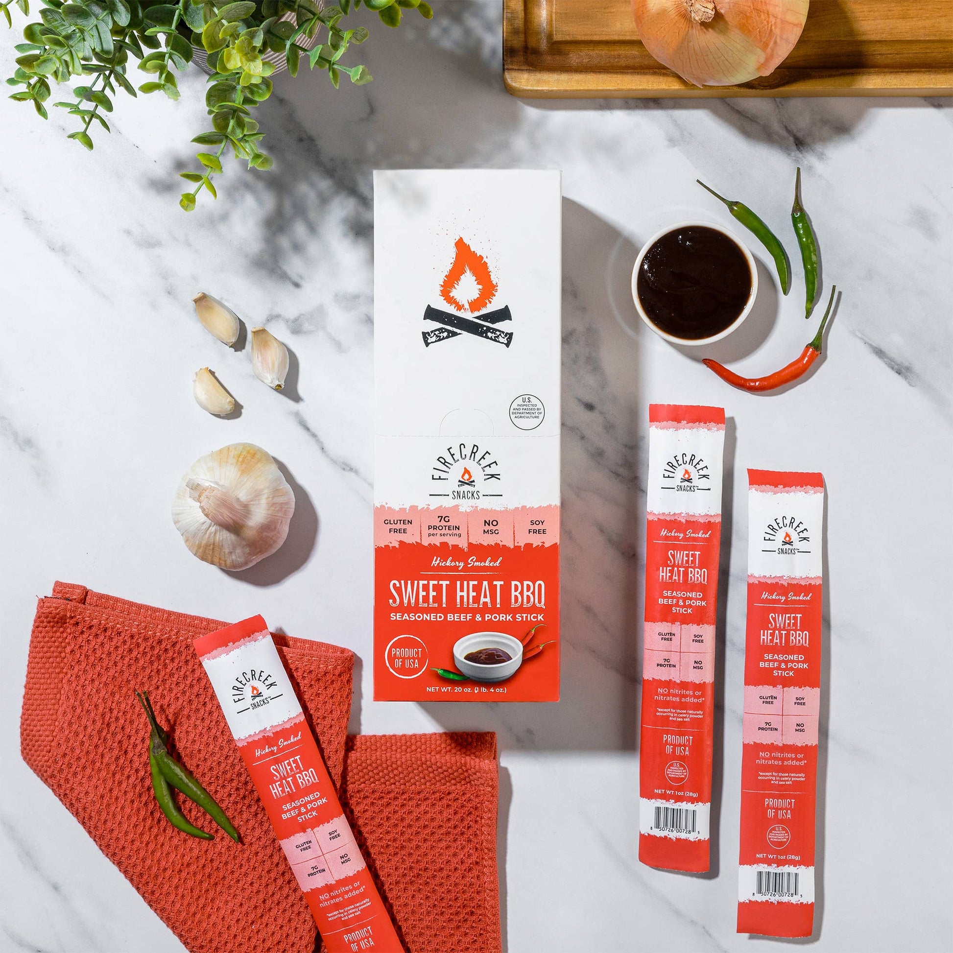 Sweet Heat BBQ Snack Stix - 1oz ea - Market 12