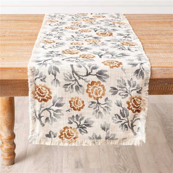 Table Runner - Blue Floral Motif - Market 12