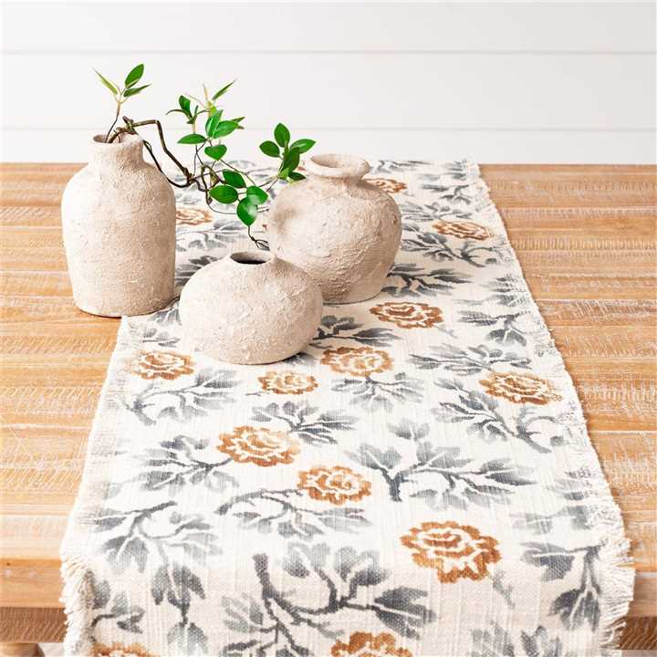 Table Runner - Blue Floral Motif - Market 12