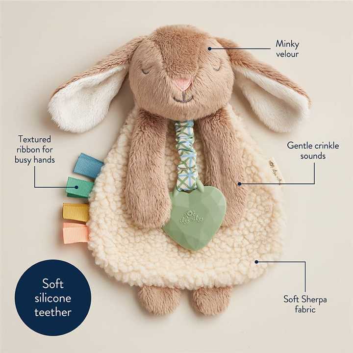 Taupe Bunny Itzy Friends Lovey Plush - Market 12