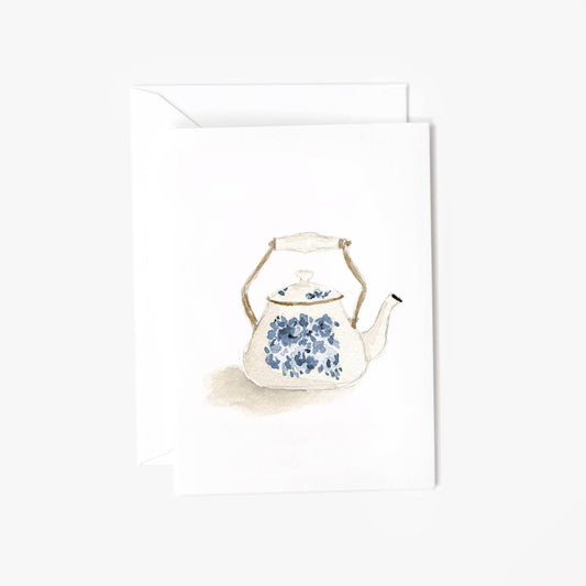 Teapot mini notecard - Market 12