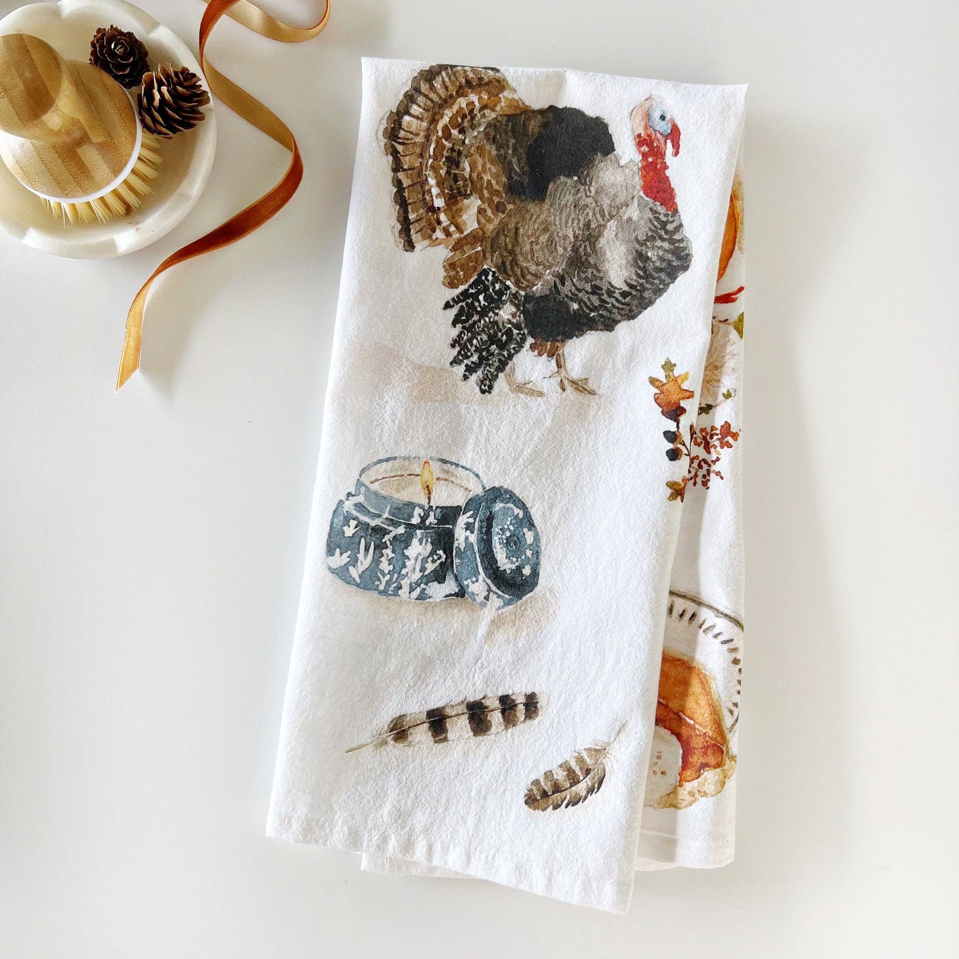 Thanksgiving tea towel - Market 12