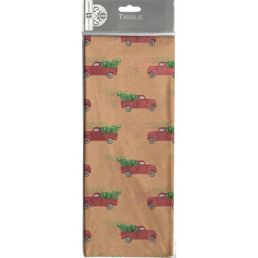 Tissue - Printed Red Pickup Truck - Market 12