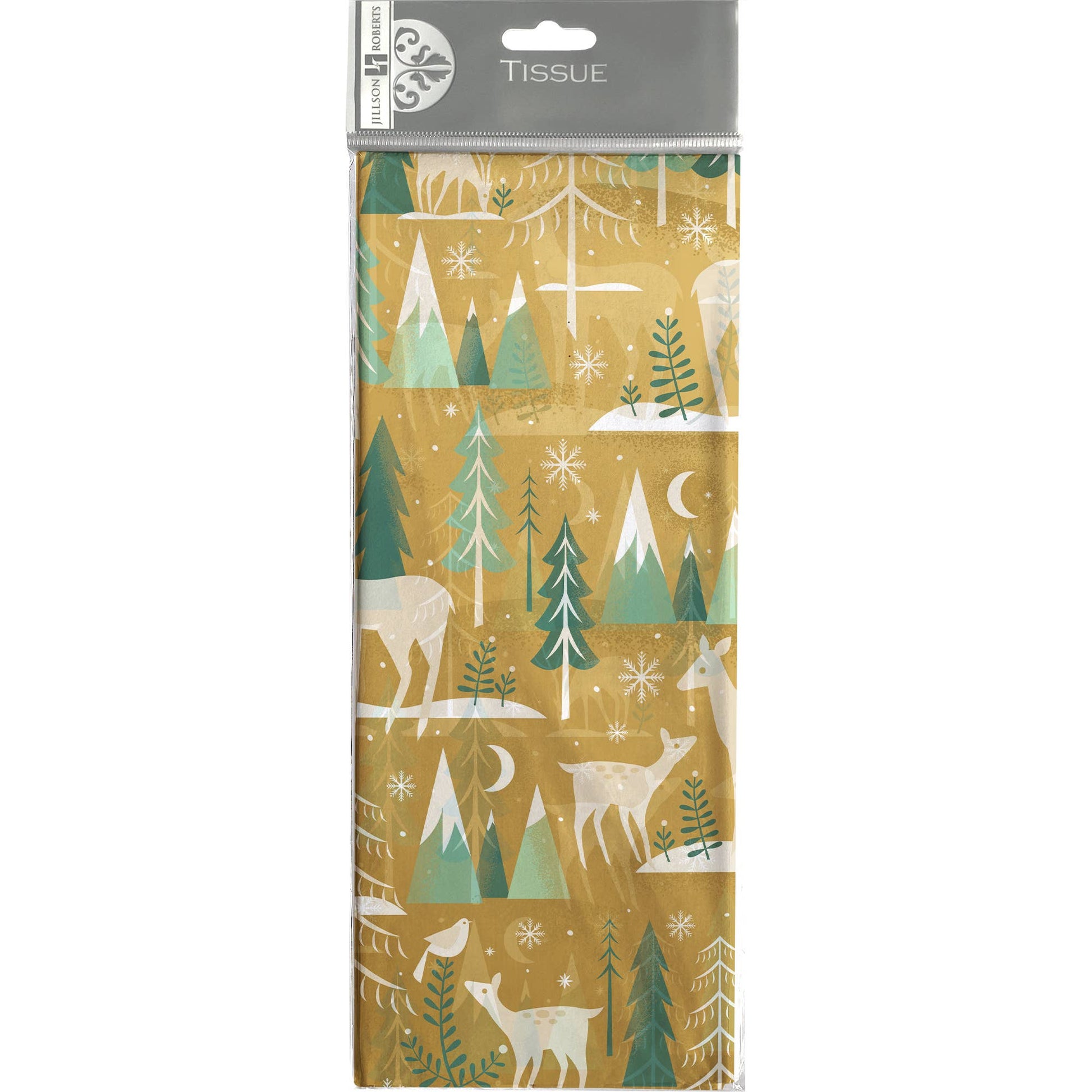 Tissue - Printed Winter Serenity Gold - Market 12