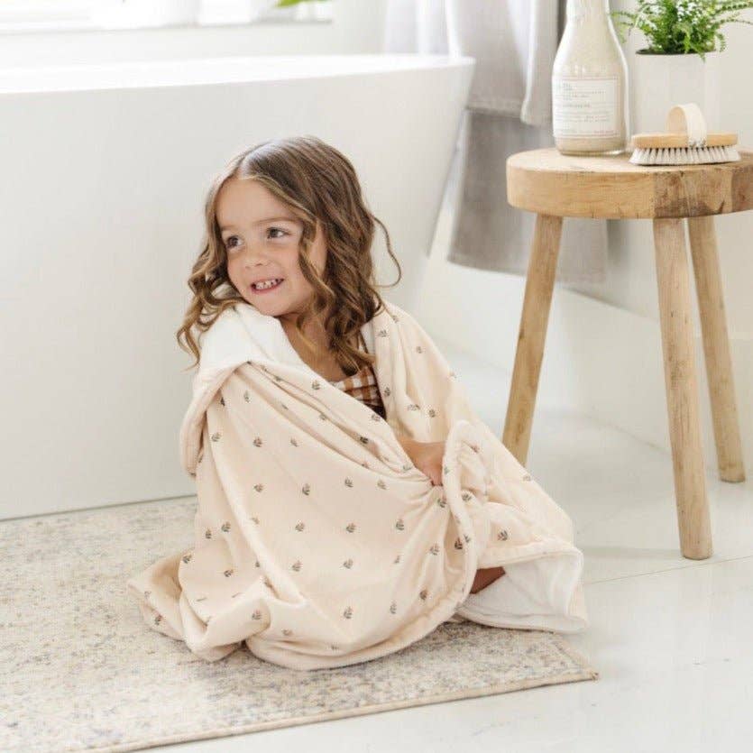 Toddler Hooded Towel – Tulips - Market 12