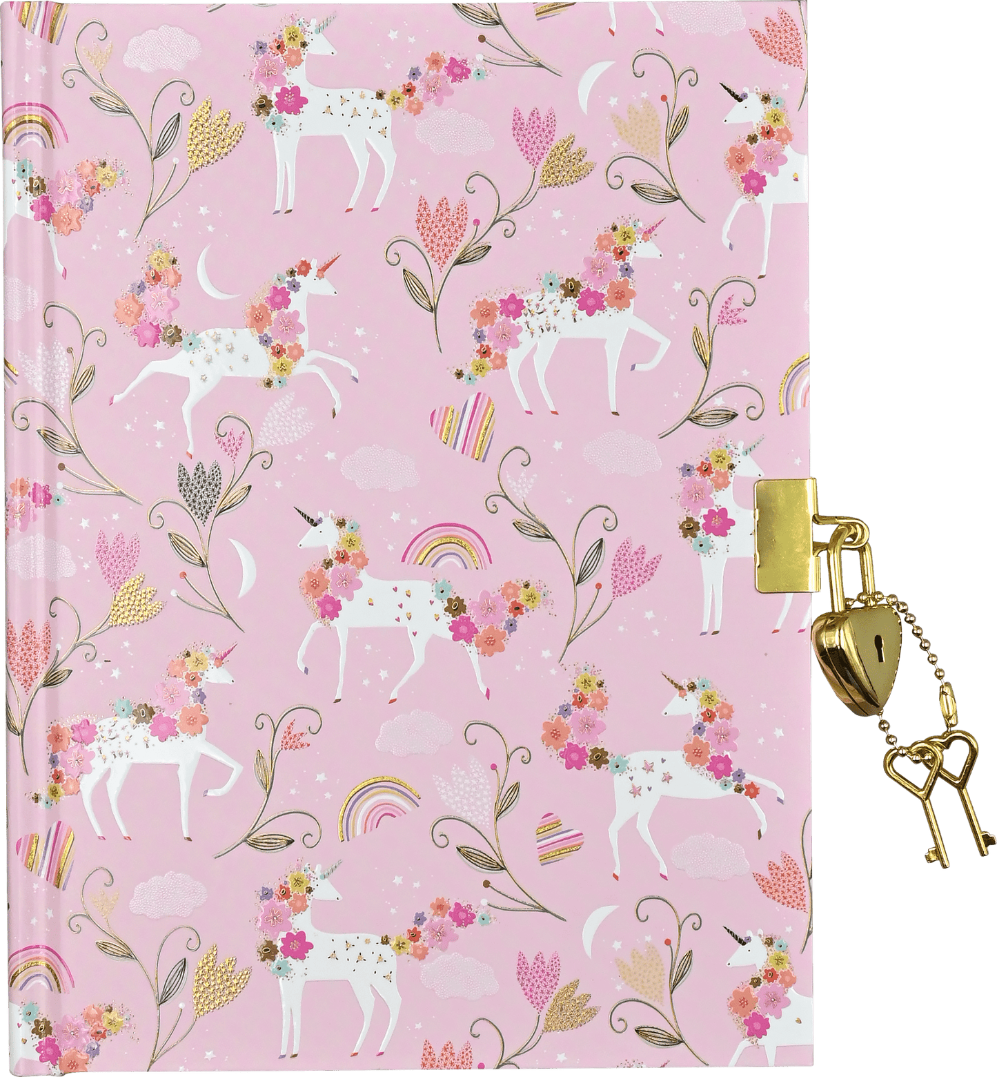 Unicorn Blooms Locking Journal - Market 12