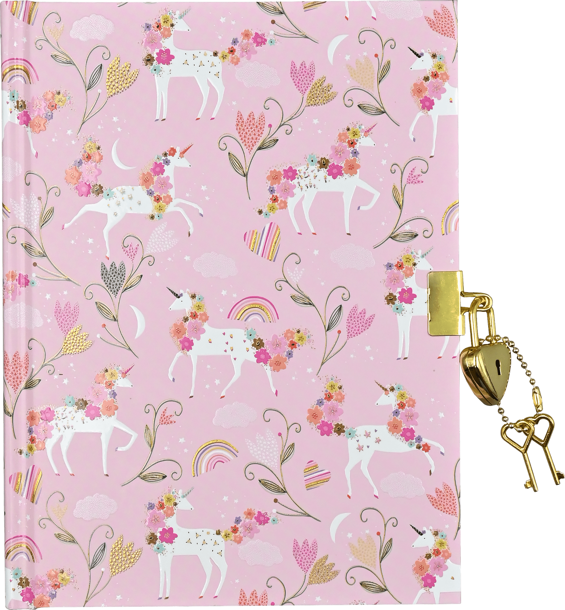Unicorn Blooms Locking Journal - Market 12
