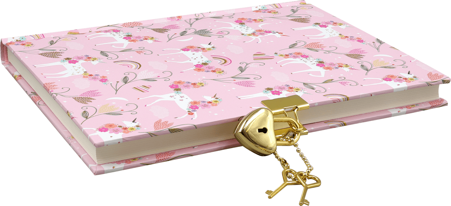 Unicorn Blooms Locking Journal - Market 12