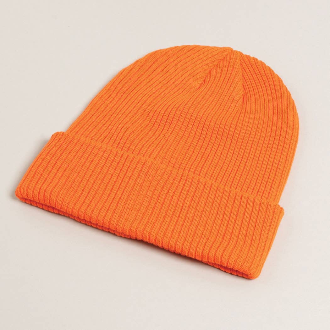 Unisex Cotton Knitted Beanies: KHAKI, ONE SIZE - Market 12