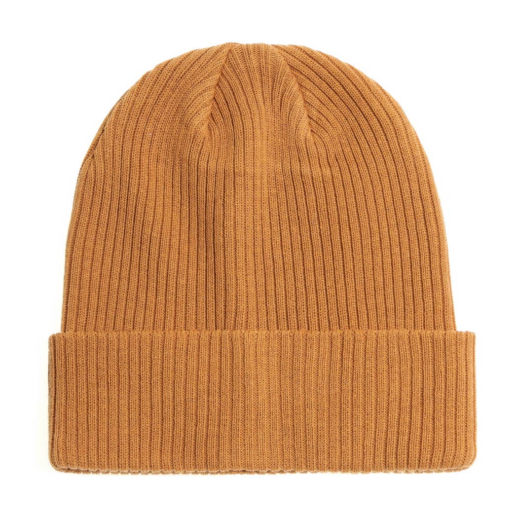 Unisex Cotton Knitted Beanies: PUTTY, ONE SIZE - Market 12