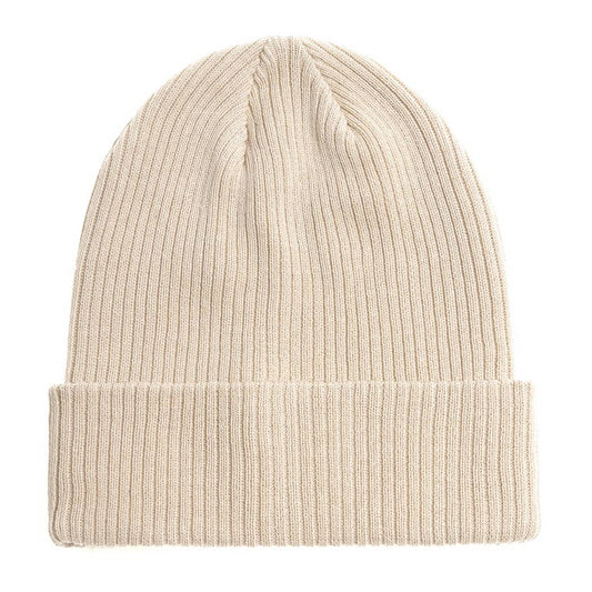 Unisex Cotton Knitted Beanies: PUTTY, ONE SIZE - Market 12