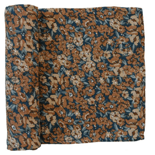 Venetian Floral Muslin Swaddle Blanket - Market 12