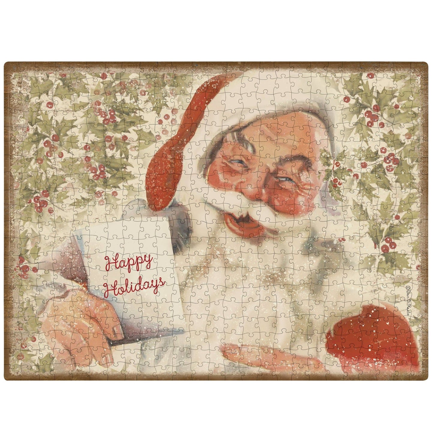 Vintage Santa Puzzle - Market 12