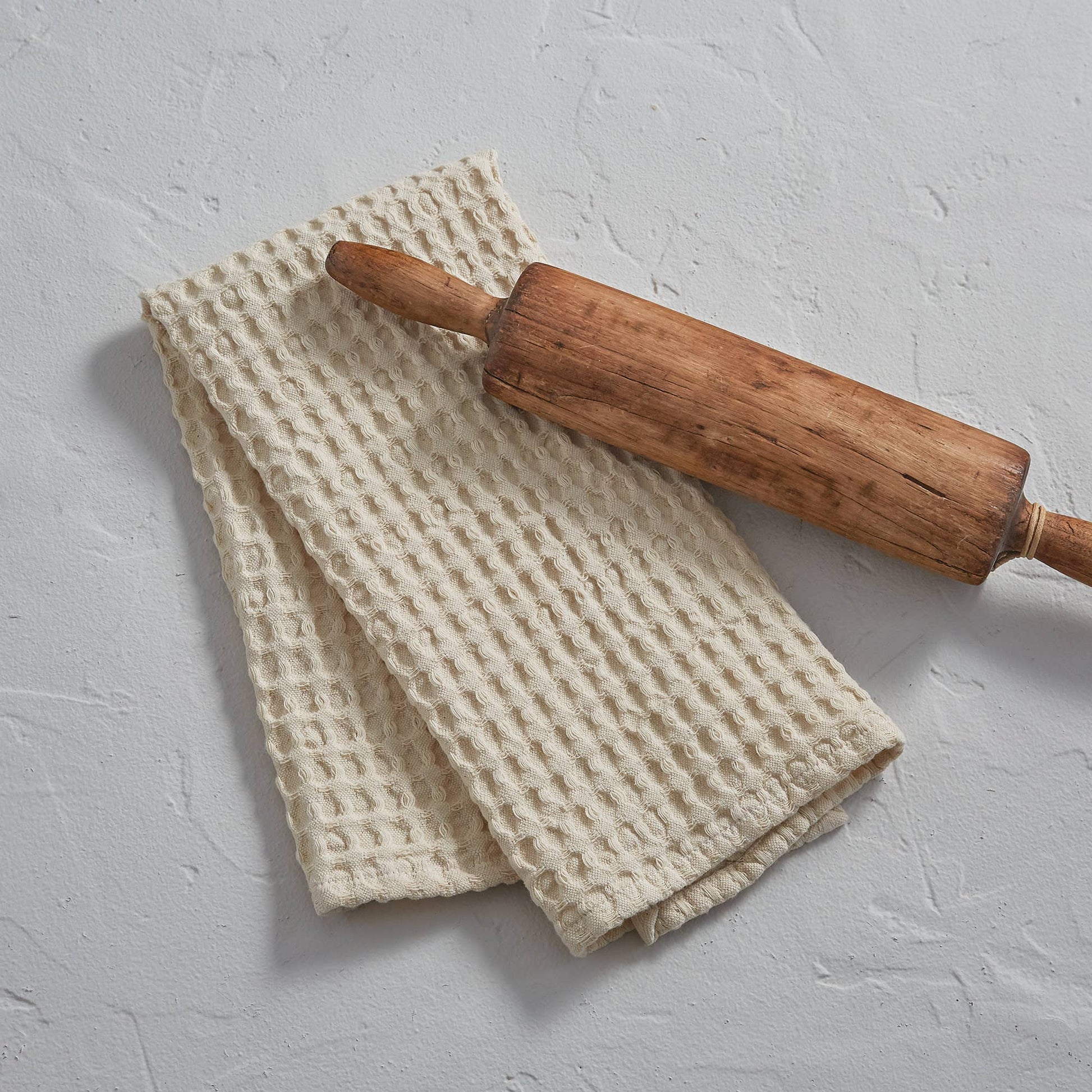 Waffle Weave Towel - Pebble - Market 12