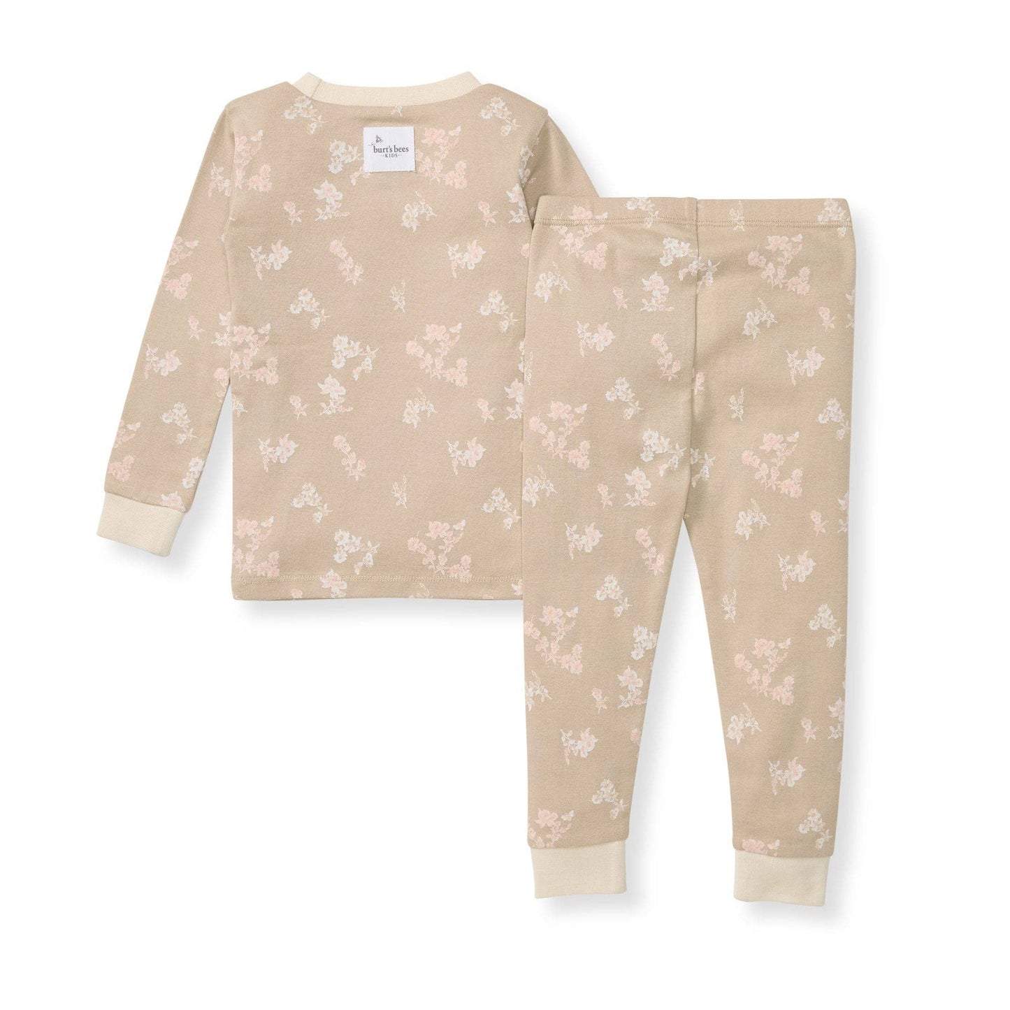 Whimsical Floral Infant PJ Set: Hummus - Market 12