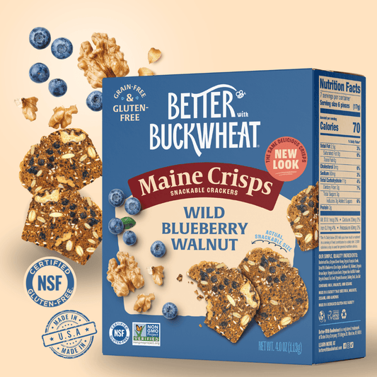 Wild Blueberry Walnut Crisps | Gluten - Free Crackers | Snacks - Market 12