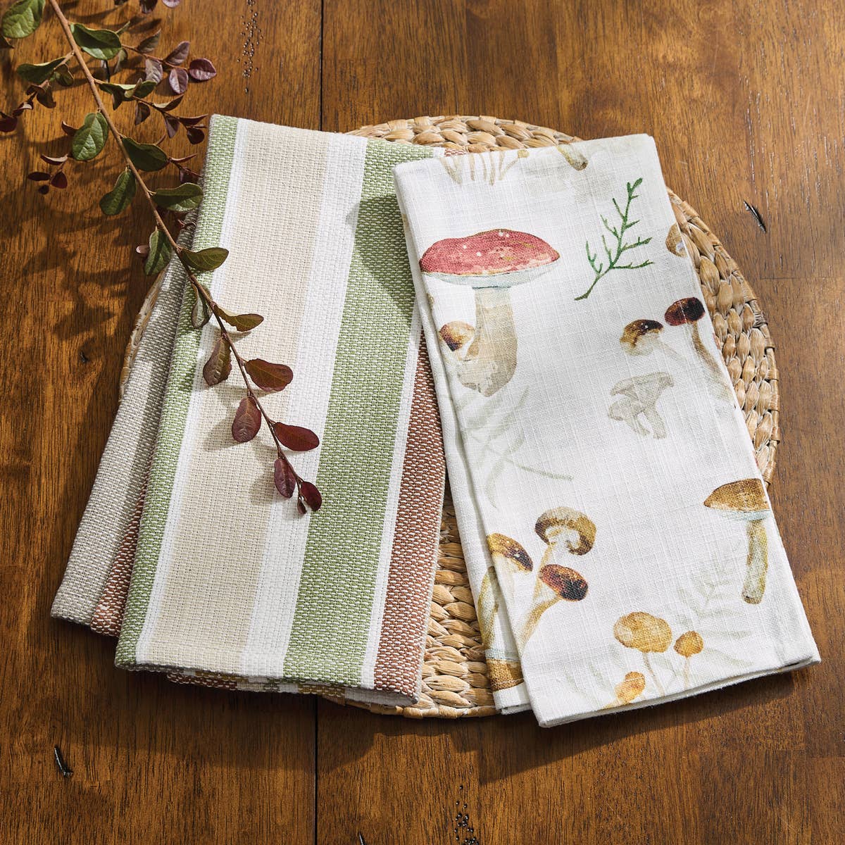 Wild Mushrooms Dishtowel - Market 12