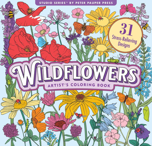Wildflowers Adult Coloring Book - Market 12