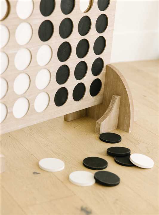Wood connect 4 game set - Market 12
