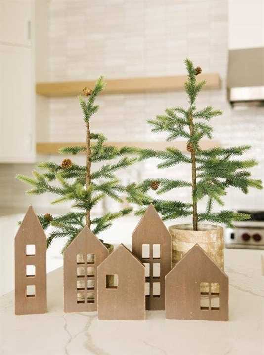 Wood House Decor Set 5 - Market 12