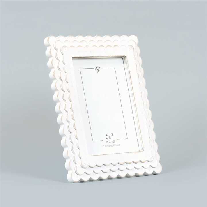 Wood Photo Frame Scallop Edge - Market 12