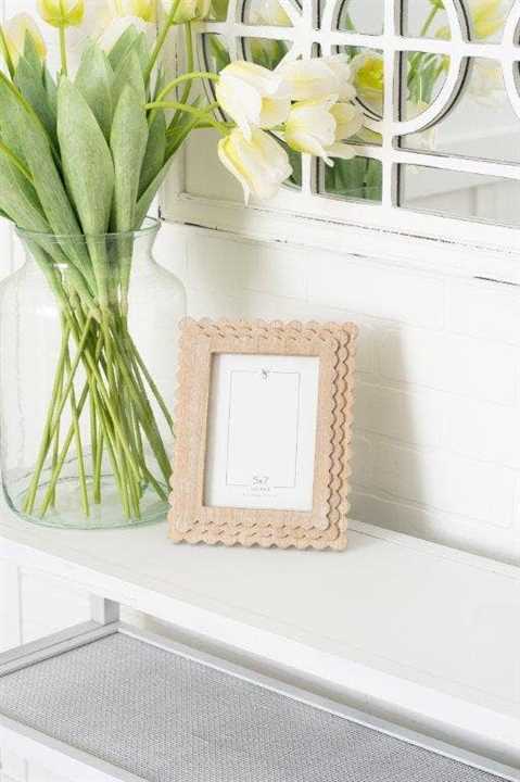 Wood Photo Frame Scallop Edge - Market 12