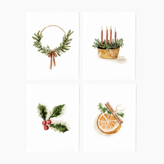 Yuletide notecard set - Market 12